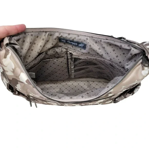 Lug Camper SE‎ Crossbody Bag Camo Taupe Special Edition RFID Purse Organizer - Picture 9 of 16